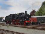 BR 38 Die 38 1301 am 22.05.2010 bei einer Rangierfahrt in Neuenmarkt-Wirsberg. 
