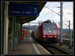 4004 der CFL zieht einen G�terzug durch den Wasserbilliger Bahnhof. ...