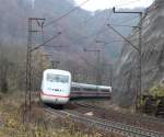 br-401-ice-1-zuge ICE 1 auf der Steige am 07.11.2009