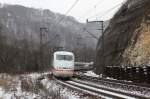 ICE 1 auf der Geislinger Steige am 04.01.2010  ...