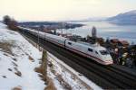 br-401-ice-1-zuge Der ICE 371 f�hrt am 20.2.10 von Einigen Richtung Spiez.