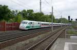 br-401-ice-1-zuge Der Werder Pokalexpress Berlin 2010 aus Berlin in Richtung Bremen nur ohne den DFB-Pokal an Bord in Rathenow. 16.05.2010