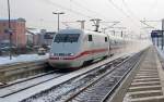 Der ICE 890 durchfuhr ...  Martin Schneider 02.02.2012