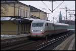 ICE 2-Zug,f�hrt in Febura 2010, im Lehrte.  ...