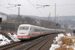 br-402-ice-2-steuerwagen ICE 2 Bei der Durchfahrt durch Wuppertal Steinbeck am 06.02.10