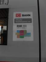br-402-ice-2-steuerwagen Ruhr 2010 diese Werbung tr�gt jetzt auch der ICE. Gesichtet im Bonner Hbf am 27.4.10