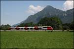 br-4024 Talent als RB 5117, Rosenheim - Tefls-Pfaffenhofen, bei Niederaudorf unterwegs. (06.08.2009)