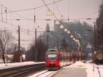 Regionalzug bei Brixlegg.03.02.2010   ...