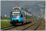 br-4024 Und als die blaue Ente vorbeifuhr, kam f�r 2 Minuten die Sonne raus :O)
Unterwegs war der Triebwagen 4024 120 als R 4215 von Bruck an der Mur nach Unzmarkt.
Zeltweg 26.05.2010