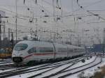 ICE3 als ICE 610 aus M�nchen Hbf. erreicht Dortmund Hbf.(06.01.2010) ...