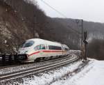 ICE 3 auf der Geislinger Steige am 04.01.2010  ...