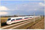 ICE 504 auf der Schnellfahrstrecke K�ln-Rhein/Main, Richtung K�ln. N�he Weilbach ...