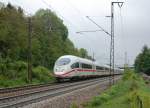 Dieses ICE-3-Doppel konnte ich am 21.5.2010 ebenfalls kurz vor G�ppingen ...