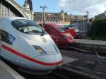 br-406-ice-3 ICE 104, Thalys 95** und S-Bahn zusammen im K�lner Hbf. 16.07.10