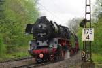 ... und 41 1144 hing nun am Schluss des Zuges ...