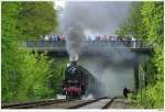 Dampffestival 2010 (im DDM): Pendelzug mit 41 018 + Wagensatz ...