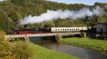 41 1144 mit Sonderzug in Elsterberg  ...