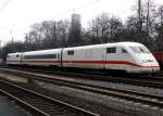 Der Experimental ICE 410 101-0 in K�ln West Ende Feb.2009 ...