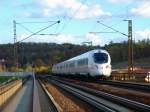 br-411-ice-t ICE von Dortmund Hbf nach Wien Westbahnhof �berquert am 05.11.2009 die Donau bei Regensburg.