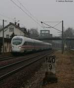 br-411-ice-t 411 081-3 'Horb in Neckar'als ICE 187 (Stuttgart Hbf-Z�rich HB) in M�hlhausen 24.1.10