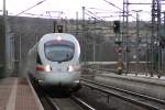 BR 411 als ICE 1547 konnte am 25.02.2010 in Erfurt-Bischleben ...