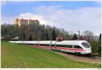 Der Berlin als ICE23 (Dortmund - Wien) bei Hofstatt, 10.4.10. ...