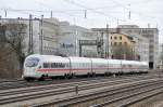 Ein unbekannter 411er am 04.04.10 im Anflug auf M�nchen Hbf ...
