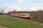 420 001 kommt am 10.04.10 aus Regensburg zur�ck. Aufgenommen kurz ...
