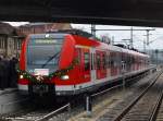 br-423 Er�ffnungszug auf der KBS790.1 (Herrenberg-Kirchheim/T) der S-Bahn S1 423 961 in Wendlingen/N . (12.12.2009)