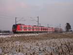 Und hier wieder eine 423 in Doppeltraktion bei der Durchfahrt ...