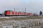 br-423 S11 Ri. D�sseldorf Flughafen Terminal (423 753-3) f�hrt am 3. Januar 2010 um 15:52 Uhr durch Neuss Allerheiligen