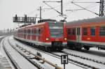 br-423 Der Stuttgarter 423 450 ist am 30.01.10 an der S-Bahnstation Jannowitzbr�cke unterwegs vom Ostbahnhof nach Potsdam.