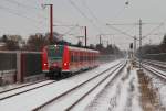 br-425 425er als S3 Germersheim - Bruchsal kurz vor dem Halt in Limburgerhof. 09.01.2010