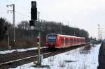 425 274 f�hrt in Hannover Bismarckstra�e am 21.2.2010 ein.  ...