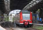 425 536-0 steht als RB11070 nach Duisburg in Aachen Hbf ...