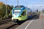 Rheine, 18.10.2010, ET 010 der Westfalenbahn bei der Einfahrt in ...