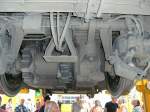 br-428-stadler-flirt-4-teilig FLIRT von unten beim Tag der Offenen T�r am 15.08.2009 im Eurobahn Betriebswerk Hamm-Heessen