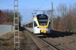 Zwei Eurobahn-FLIRT&acute;s in Drensteinfurt ...  Max Steffentorweihen. 14.01.2012
