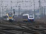ERB Flirt ET 7.11 als RE3 D�sseldorf - Dortmund, Einfahrt ...