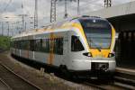 Der ET 7.05 der Eurobahn am 2.5.10 bei der Einfahrt ...
