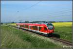 br-429-stadler-flirt-5-teillig RE9 aus Sassnitz nach Rostock am 05.06.2010 Aufgenommen in M�nchhagen.