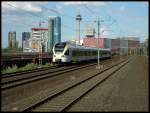 ET 7.02 der Eurobahn bei der Durchfahrt durch D�sseldorf Hamm, ...