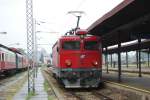 444-030 rangiert am 28.04.11 im Bahnhof Belgrad.  ...