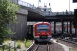 br-474-s-bahn-hamburg Triebwagen der BR 474, verl�sst Hamburg HBF, in Richtung Berliner Tor am 18.07.2010.