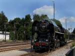 Die 475 111 am 15.08.2009 bei einer Rangierfahrt in Furth ...