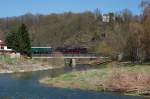 50 3610 mit Reisezug am 18.04.2010 in Niederstriegis  ...