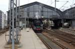 Ein in zwischen sehr seltenes Bild, eine Dampflok im Bahnhof ...