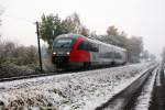 br-5022 Nun ist es wieder soweit, der Winter ist da. 5022 060 wird in wenigen Minuten Oberwart erreichen, 03.11.2009