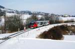 5022 031 f�hrt als REX/R2707 von Wr.Neustadt Hbf nach Fehring. ...
