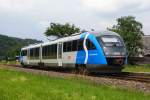 Der neue Werbetr�ger f�r die S-Bahn Steiermark , 5022 045 f�hrt ...